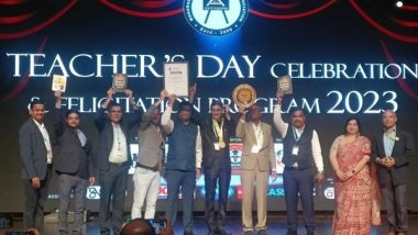 Business News | MCOA Felicitates Senior Industry Personnel for Rendering Noble Services in the Filed of Education for More Than 30 Years