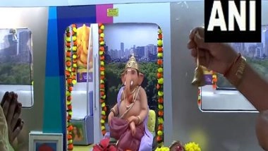India News | Maharashtra: Mumbai Metro Theme-based Ganesh Pandal Prepared in Ghatkopar 