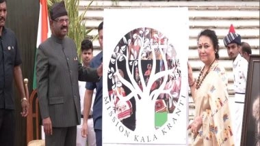 India News | West Bengal: Governor CV Ananda Bose Unveils 'Kala Kranti Mission' Logo; Flags off a Cycle March