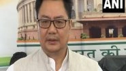 India News | Union Min Rijiju Condemns Chinese Act of Visa Denial to Arunachal Athletes