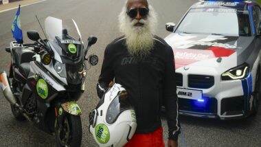 Sports News | Sadhguru Takes an Exciting Inauguration Lap at BIC Ahead of Grand Prix of India