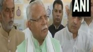 India News | Haryana CM Khattar Reacts to State Congress Chief Udai Bhan's Derogatory Remarks