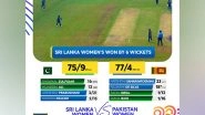 Sports News | Asian Games: Sri Lanka Set Up Women's Cricket Title Clash with India Following Win over Pakistan
