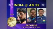 Sports News | Team India's Air Rifle Triumph at Asian Games: Gold Medal Glory, China's Record Shattered