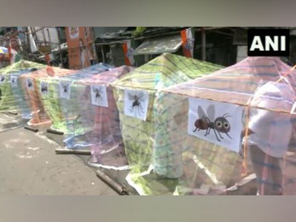 India News | Congress Holds Unique Protest with Mosquito Nets as Bengal Steps Up Efforts to Combat Dengue - Vimarsana News