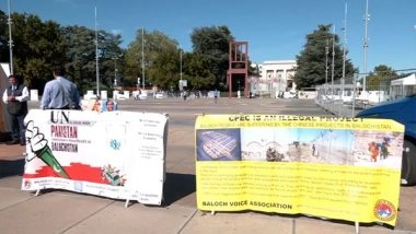World News | Banner Exhibition Outside UNHRC Highlights Human Rights Violations in Balochistan