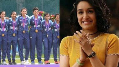 Entertainment News | “Macha Diya!!”: Shraddha Kapoor Lauds Indian Women’s Cricket Team on Asian Games Triumph