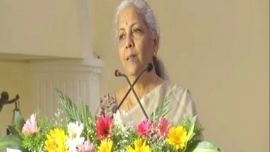 Business News | Union Finance Minister Nirmala Sitharaman Addresses Rozgar Mela in Chennai