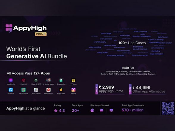 Business News | AppyHigh Launches the World's First Generative AI App Bundle - Vimarsana News