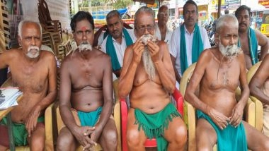 India News | Tamil Nadu: Farmers Protest by Holding Rats in Their Mouth over Cauvery Water Dispute