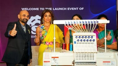 Business News | HSW 5G Embroidery Machine's Spectacular Launch by Indian Actress Shriya Saran