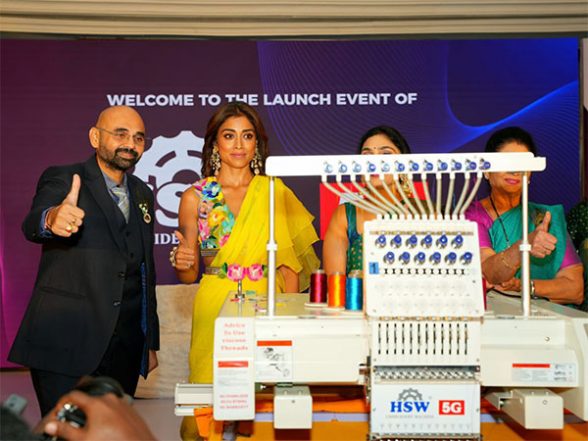 Business News | HSW 5G Embroidery Machine's Spectacular Launch by Indian Actress Shriya Saran - Vimarsana News