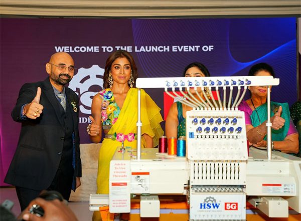 Business News | HSW 5G Embroidery Machine's Spectacular Launch by Indian Actress Shriya Saran