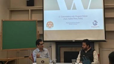 India News | AAP MLA Durgesh Pathak Participates in Harvard University's Scholars Program in US