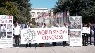 World News | Sindhis Hold Protest Against Pakistan for Targeting Minorities, Exploiting Resources