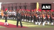 World News | South Korean Chief of Staff Park Jeong-Hwan Receives Guard of Honour&nbsp;in New Delhi
