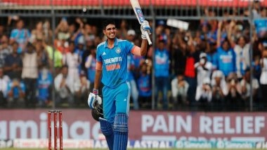 Sports News | Shubman Gill Just 10 Points Behind Babar for Top ODI Batting Spot 