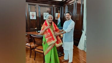 India News | BKTC Chairman Ajendra Meets FM Sitharaman, Seeks Cooperation in Infrastructural Development Works of Temples