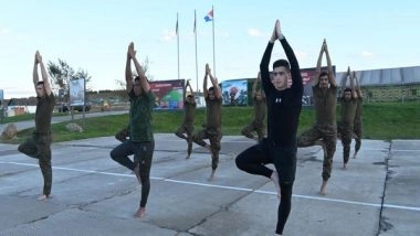World News | Troops from India, Other Nations Perform Yoga at ASEAN Defence Ministers Plus EWG Exercise in Russia