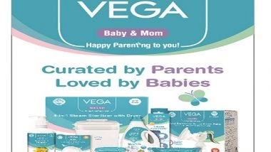 Business News | Vega Ventures into Mother and Baby Segment with Vega Baby & Mom; Unveils 70+ SKUs Across Baby Grooming, Breastfeeding, and More