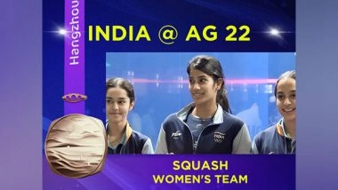 Sports News | Asian Games: Indian Women's Squash Team Wins Bronze Medal