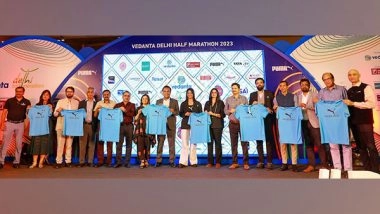 Sports News | Harleen Deol Unveils Race Day Tee for Delhi Half Marathon