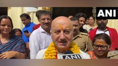 Entertainment News | Anupam Kher Visits Kanak Bhawan Temple in Ayodhya