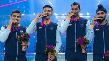 Sports News | PM Modi Congratulates Indian Men's Squash Team for Winning Gold at Asian Games