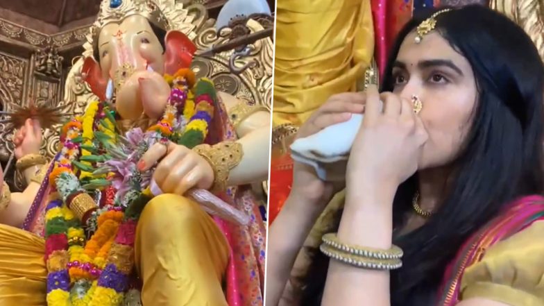 Adah Sharma Visits Lalbaugcha Raja to Seek Lord Ganesha’s Blessings, The Kerala Story Actress Shares Video and Writes ‘May All of Us Be Happy’