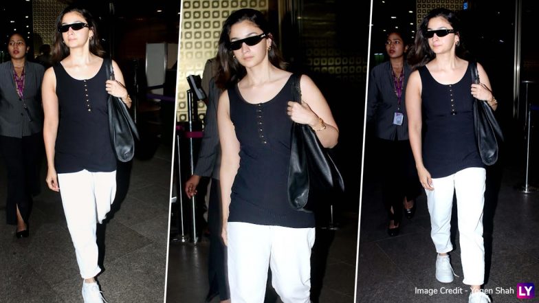 Alia Bhatt Looks Sexy in Black Sleeveless Top and Short Hair! (Watch Video)