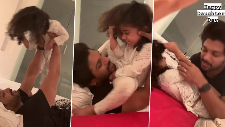 Happy Daughters’ Day 2023: Allu Arjun Celebrates the Occasion by Sharing Adorable Video of Arha - WATCH
