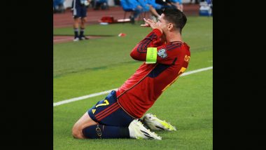 Alvaro Morata’s Hat-Trick Leads Spain to 7–1 Win Over Georgia; Scotland, Croatia Too Register Victories in UEFA Euro 2024 Qualifiers