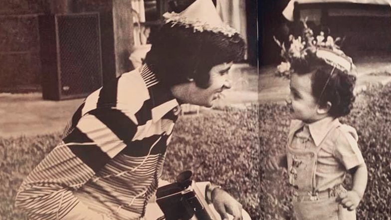 Amitabh Bachchan Shares a Priceless Throwback Pic with Son Abhishek Bachchan on Instagram!