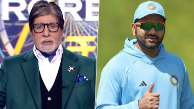 KBC 15: Amitabh Bachchan Reveals He's Big Fan of Cricketer Rohit Sharma, Wishes Indian Team for World Cup