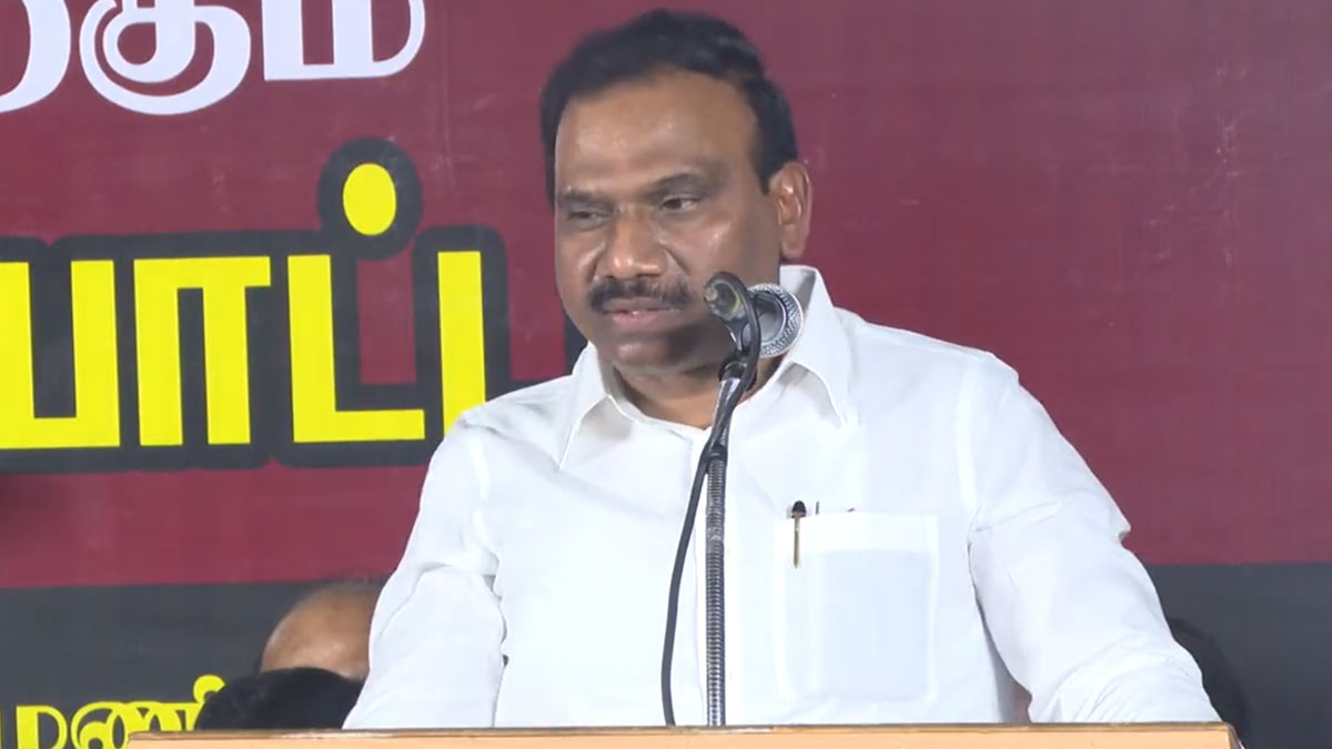After Udhayanidhi Stalin, A Raja Makes Controversial Remarks on Sanatan  Dharma, Calls It 'Social Disgrace Like HIV and Leprosy' (Watch Video) | 📰  LatestLY