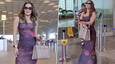 Archana Gautam Looks Stunning in a Purple Floral Printed Bodycon Dress (Watch Video)