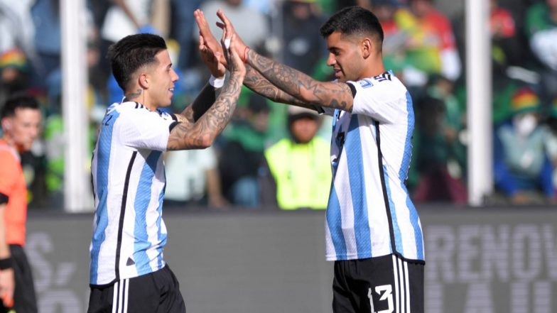 Bolivia 0–3 Argentina, CONMEBOL FIFA World Cup 2026 Qualifiers: Lionel Messi-Less La Albiceleste Cruise to Victory (Watch Goal Video Highlights)