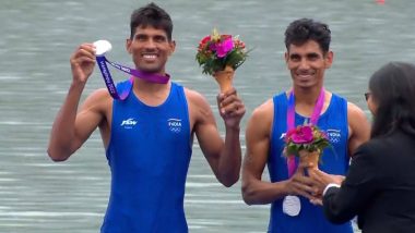 Asian Games 2023: Indian Rowers Arvind Singh and Arjun Lal Jat Secure Silver Medal in Men’s Lightweight Doubles Sculls