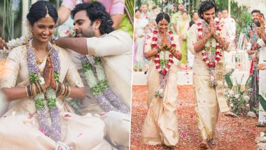 Ashok Selvan and Keerthi Pandian Wedding: Couple Shares Dreamy Pics from Their Intimate Marriage Ceremony in Tirunelveli!