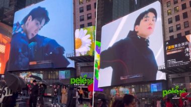 BTS’ Jungkook’s 3D Promo Plays on NYC Times Square Board, ARMY Can’t Keep Calm (Watch Video)