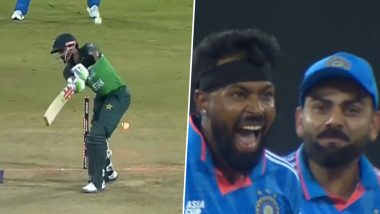 Babar Azam Wicket Video: Watch Hardik Pandya Dismiss Pakistan Captain With A Nip-Backer During IND vs PAK Asia Cup 2023 Super Four Match