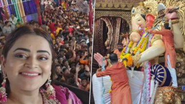Bebika Dhurve Clicks Selfie With Fans During Her Visit to Mumbai’s Lalbaugcha Raja, Bigg Boss OTT 2 Star Shows ‘Logo Ka Pyar’ on Insta (Watch Video)