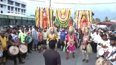 Bharat Jodo Yatra in Karnataka Video: Congress Holds Yatra in Ramanagara District To Celebrate First Anniversary of Rahul Gandhi's 'Bharat Jodo Yatra'