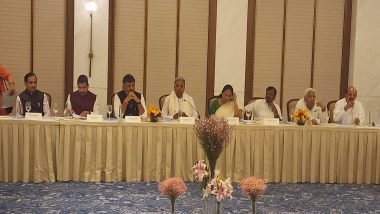 Cauvery Water-Sharing Dispute: Karnataka CM Siddaramaiah Holds Meeting in Delhi; DK Shivakumar and Union Ministers Present