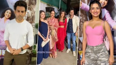 Sukhee: Rekha, Kartik Aaryan, Avneet Kaur, Bhagyashree and More Celebs Attend Special Screening of Shilpa Shetty Kundra’s Film (View Pics & Watch Videos)