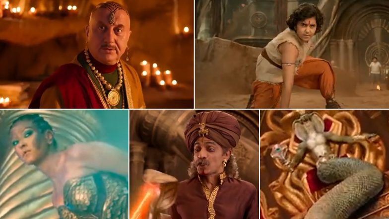 Chhota Bheem and the Curse of Damyaan Teaser: Anupam Kher, Makarand Deshpande Take On Thrilling Adventure in Live-Action Feature (Watch Video)