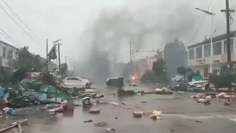 China Tornado Videos: Cars Tossed, Houses Set on Fire As Powerful Storm Sweeps Through Jiangsu Province