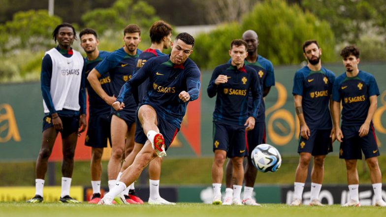 Cristiano Ronaldo Joins Portugal National Team Camp For International Break, Shares Pictures of Training With Teammates (See Post)