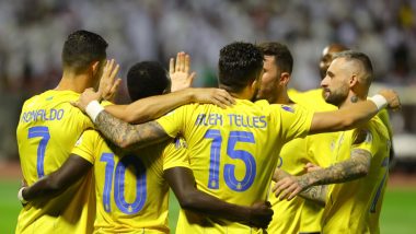 Cristiano Ronaldo’s Late Strike Helps Al-Nassr Beat Al-Tai 2–1 To Continue Winning Run in Saudi Pro League 2023–24 (Watch Goal Video Highlights)