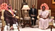President Droupadi Murmu Hosts Banquet for Crown Prince Mohammed bin Salman and Saudi Arabia PM at Rashtrapati Bhavan (Watch Video)